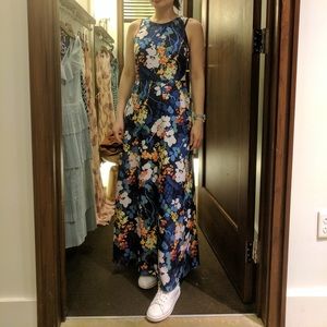Banana Republic Sleeveless Floral Maxi Dress, Wedding Guest Dress, Summer Dress
